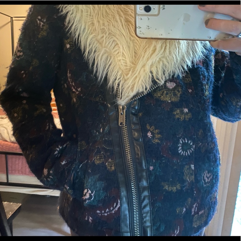Brand new Free People faux fur coat